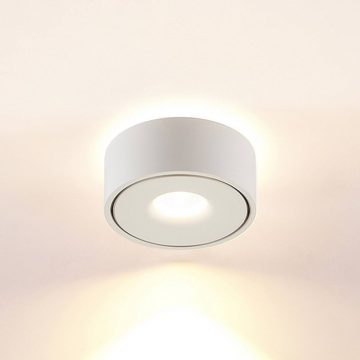 Arcchio LED Deckenleuchte Ranka, dimmbar, LED-Leuchtmittel fest verbaut, warmweiß, Modern, Aluminium, weiß, inkl. Leuchtmittel, LED Lampe