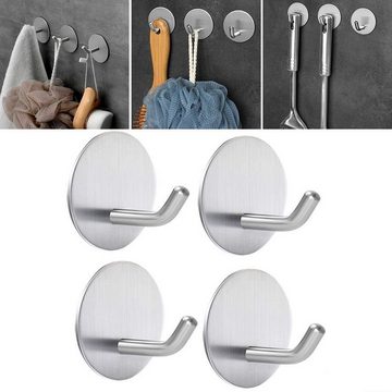 BAYLI Handtuchhalter 5er Set Handtuchhalter [rund] ohne bohren für Bad, Toilette & Küche -