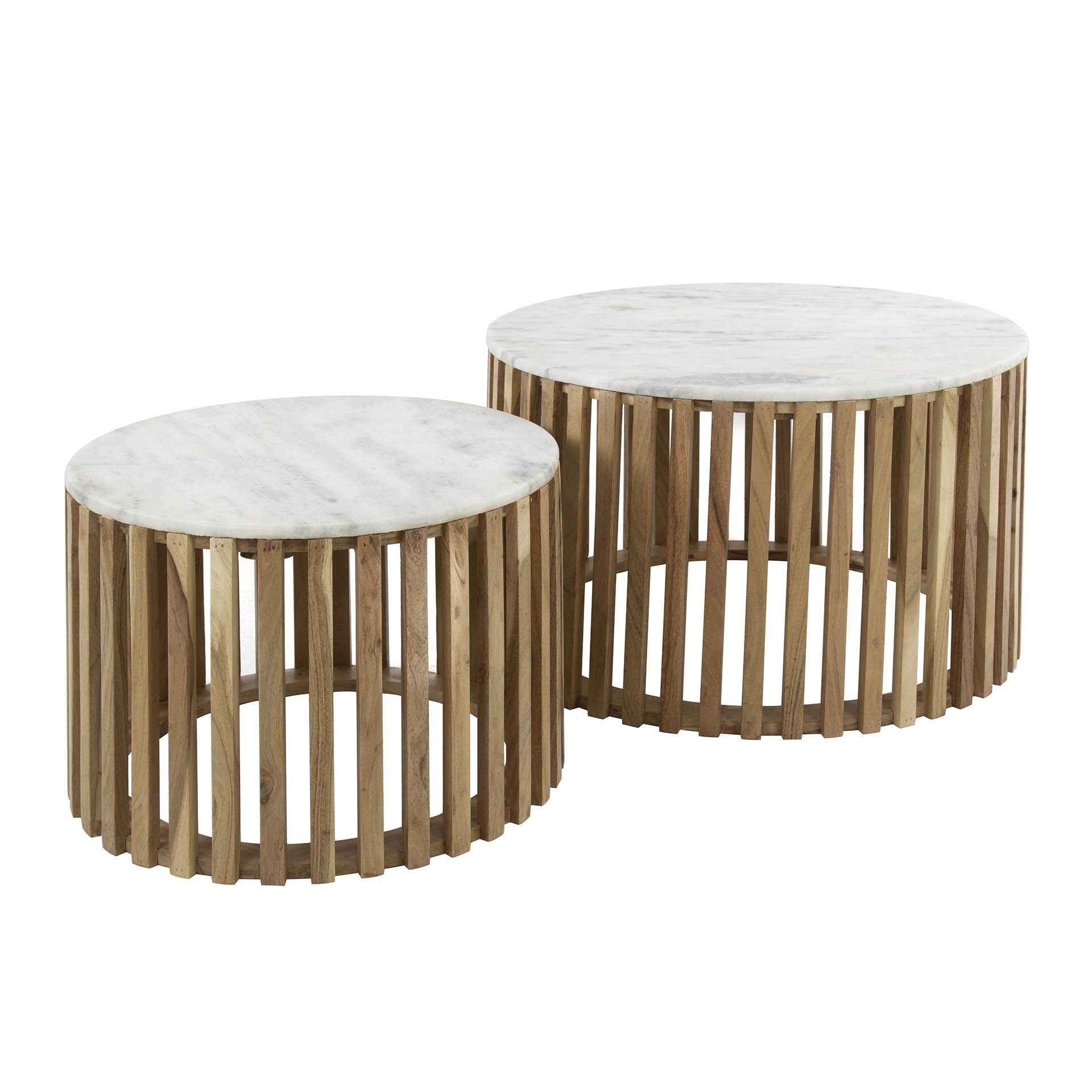 Vintagehaus Couchtisch Retro Couchtisch 2er Set günstig online kaufen