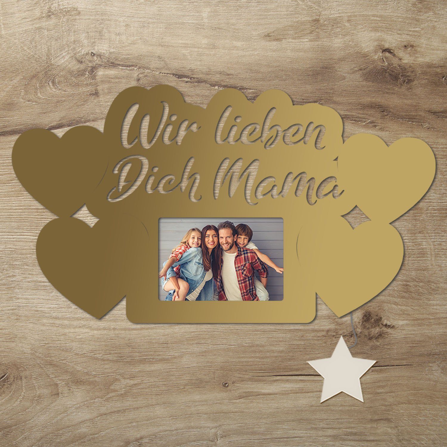 Namofactur LED-Bilderrahmen Geschenk Mama Fotorahmen aus günstig online kaufen
