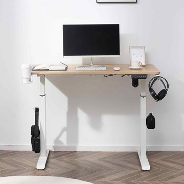Makika Schreibtisch Höhenverstellbarer Schreibtisch elektrisch 140 x 70 cm