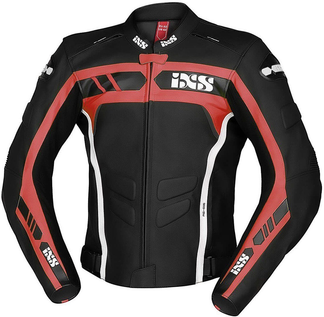 Motorrad IXS Sport RS-600 Lederjacke 1.0 Motorradjacke Black/Red/White