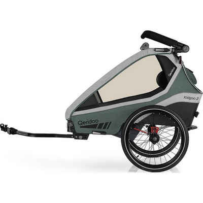 Qeridoo Fahrradkinderanhänger »Kidgoo 2 Zweisitzer Fahrradanhänger Buggy mit«