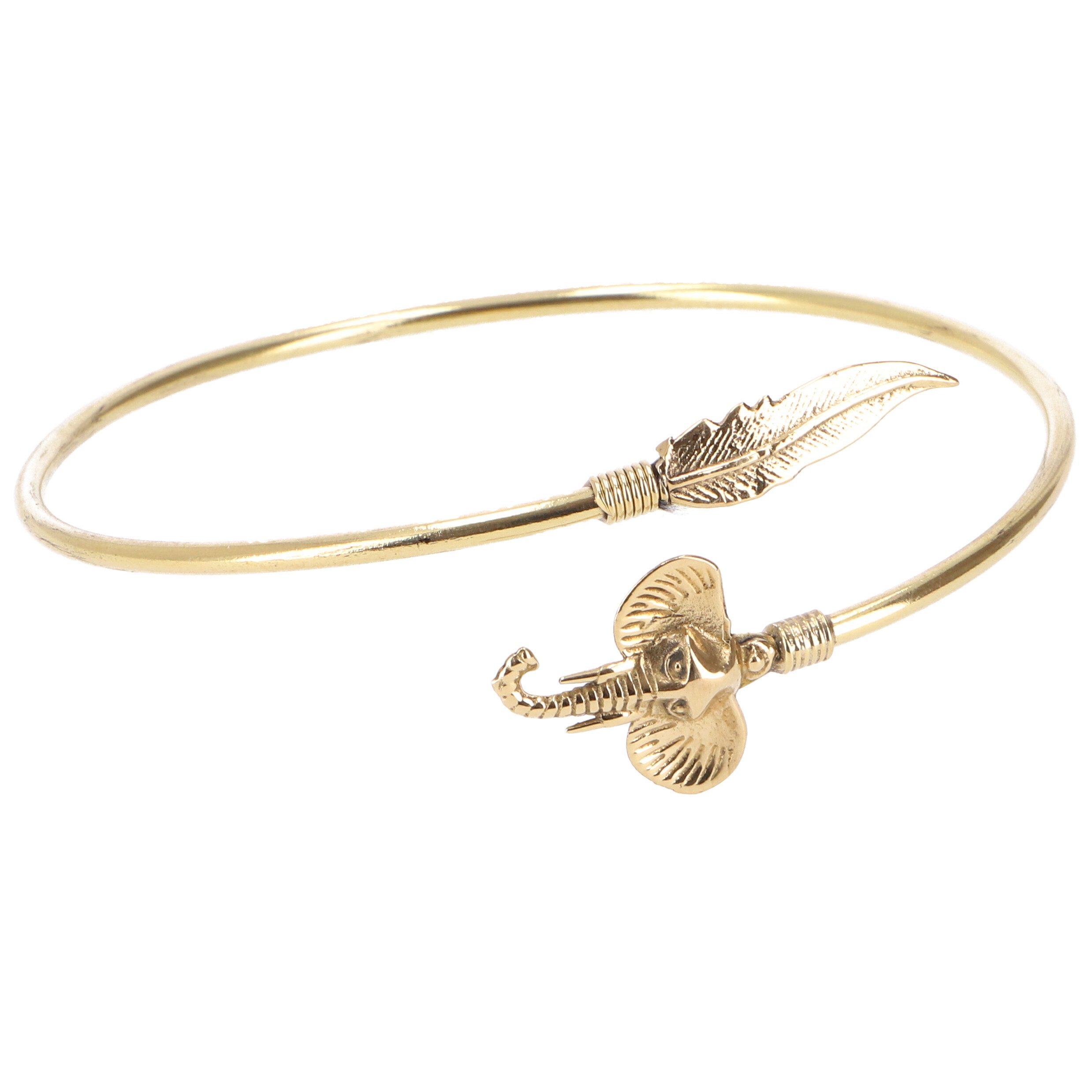 Guru-Shop Armreif Golden Swirl, Arm Manschette, Oberarmband..