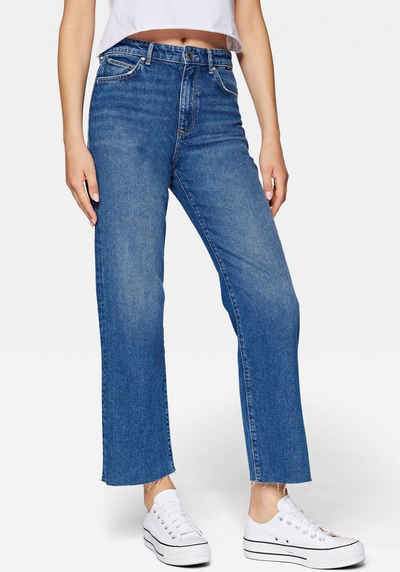 Mavi Straight-Jeans BARCELONA mit ausgefranster Kante am Beinabschluss