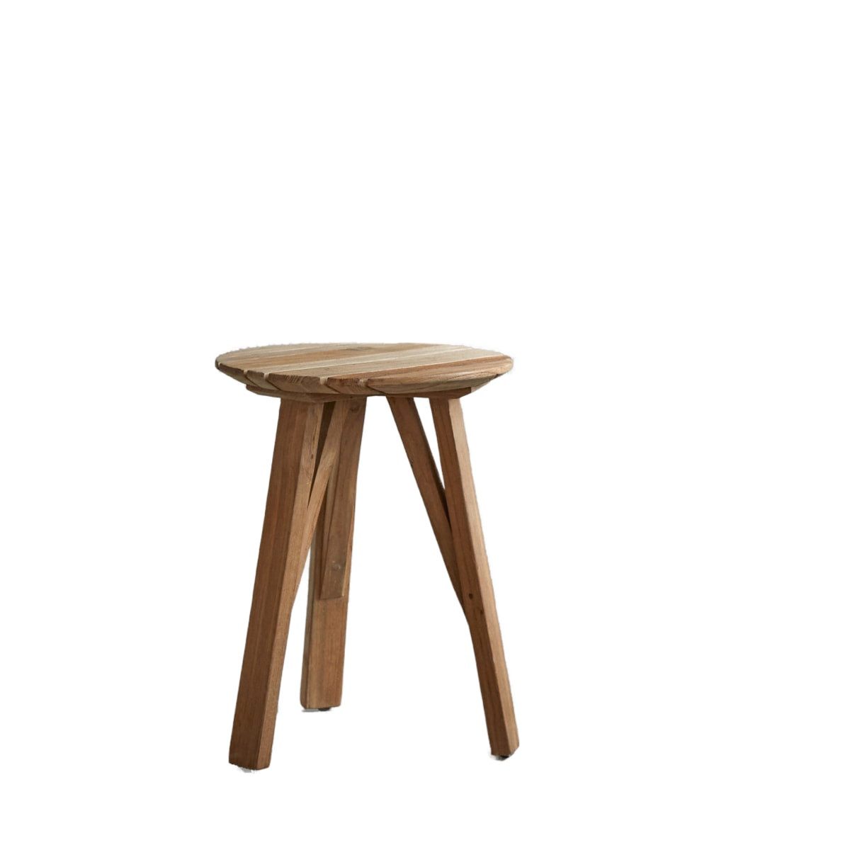 Tikamoon Beistelltisch Ablagetisch Katrine aus recyceltem Teakholz