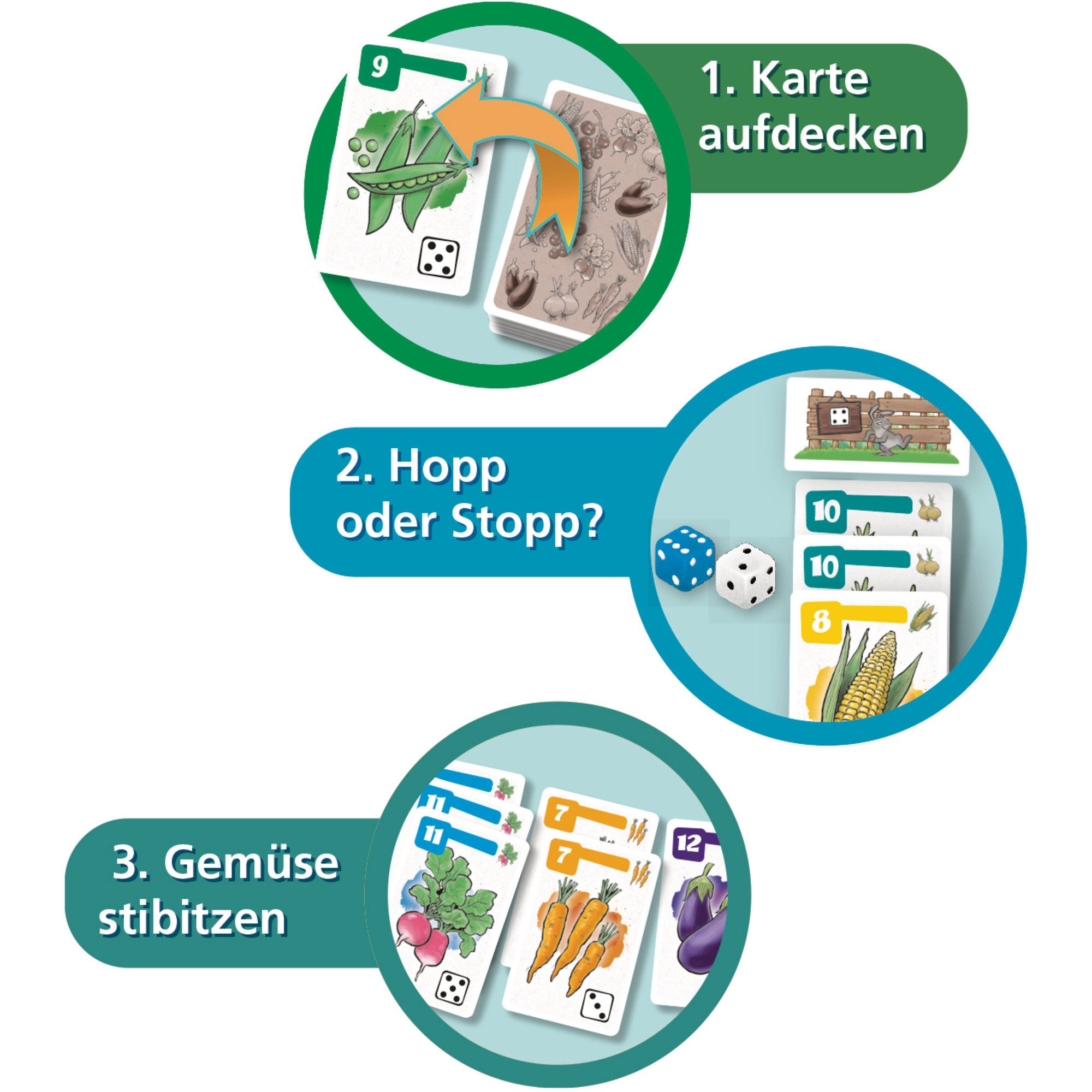 AMIGO Spiel Amigo Snack Rabbits, Würfelspiel