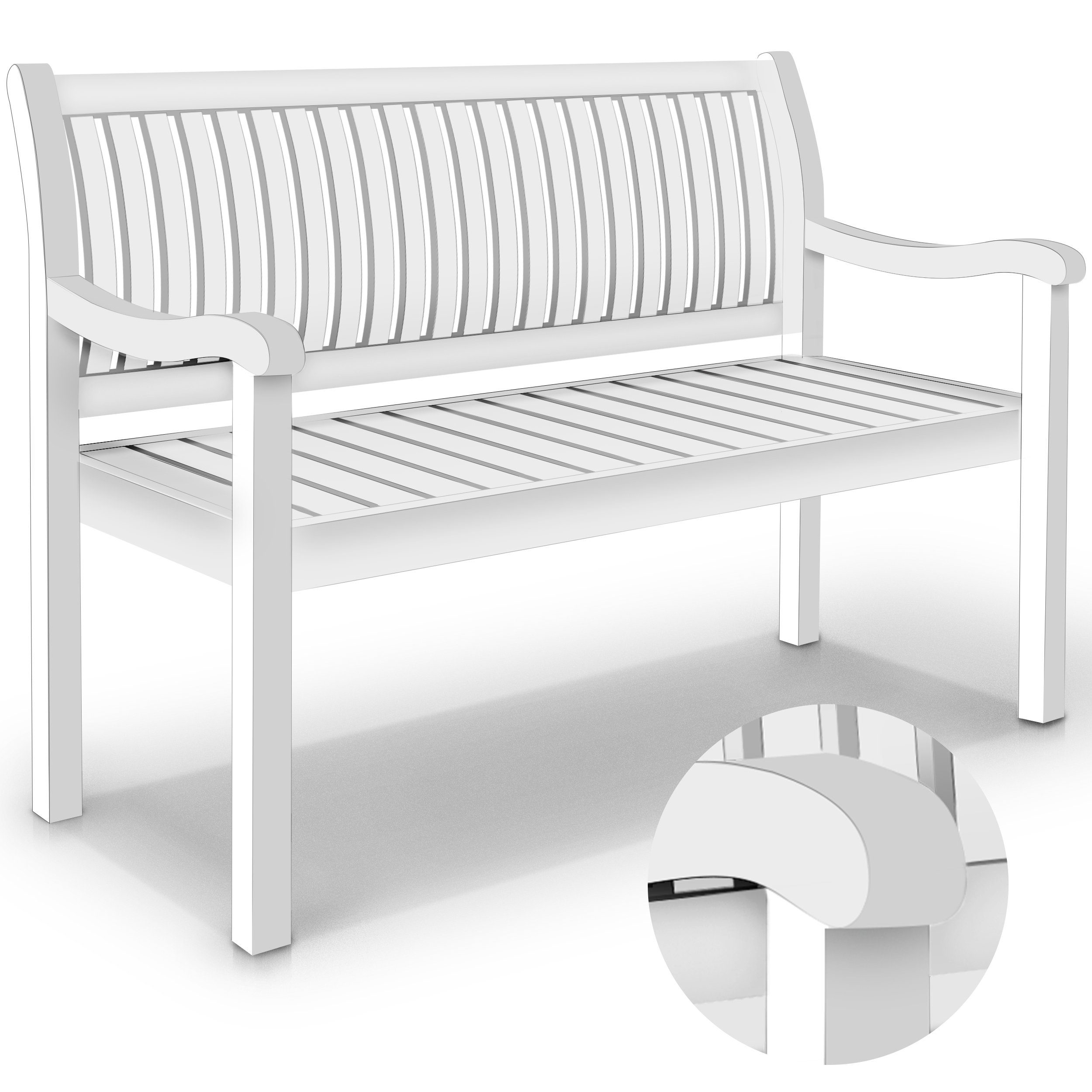 tillvex Gartenbank Holz Parkbank Massiv Sitzbank günstig online kaufen