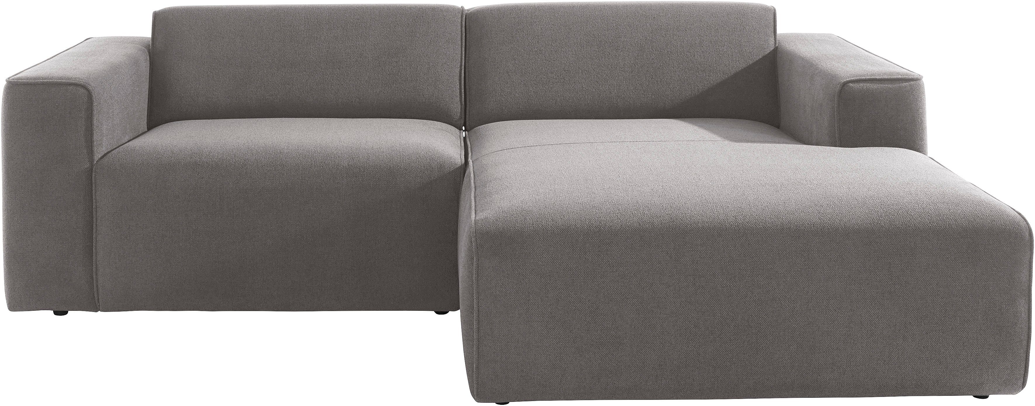 Home affaire Ecksofa Noord mit Kedernaht, Breite 234 cm, L-Form, Cord, Stru günstig online kaufen