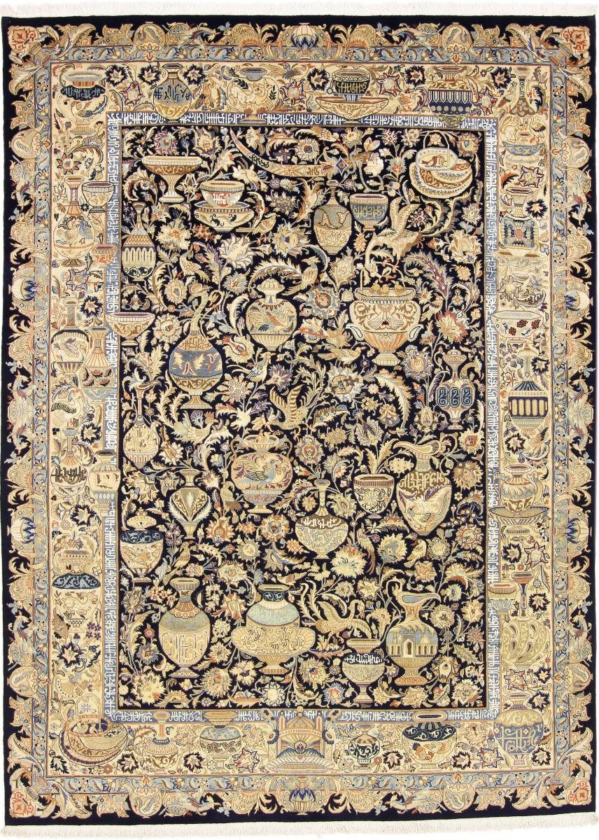 Orientteppich Mashhad 248x338 Handgeknüpfter Orientteppich / Perserteppich, Nain Trading, rechteckig, Höhe: 12 mm