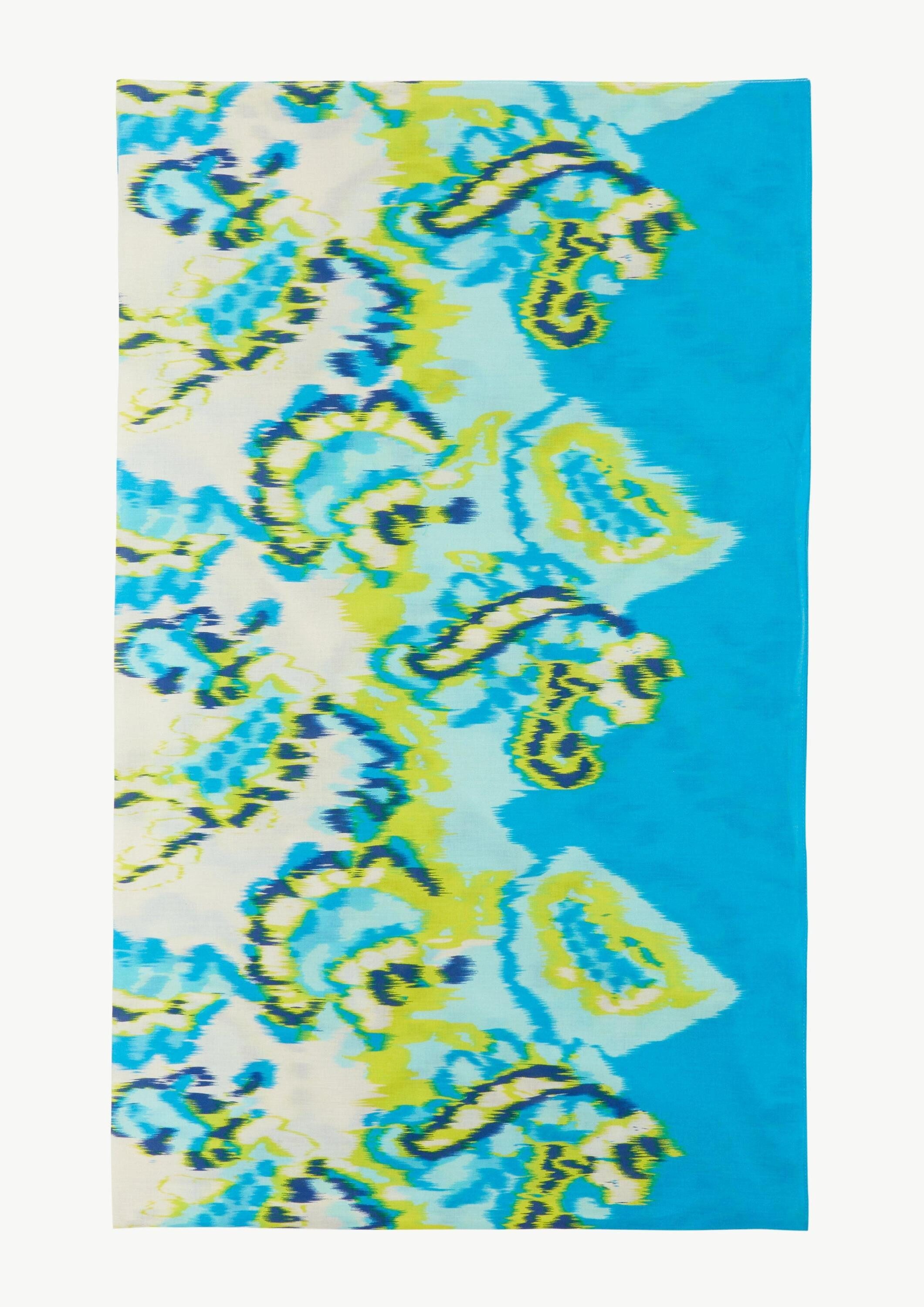 comma Schal Tuch, Tuch aus Baumwolle mit abstraktem Muster