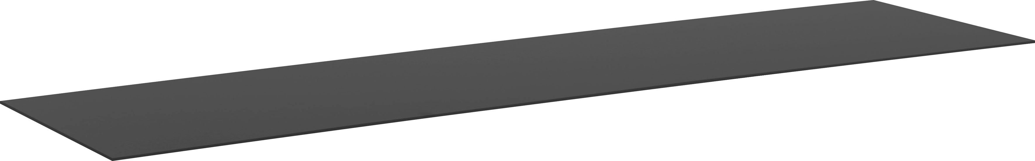 Wandregal schwarz mit cm Breite matt, ca. Esila, LeGer 85 gebürstet Aluminium, Beschichtung, by Lena Gercke Home