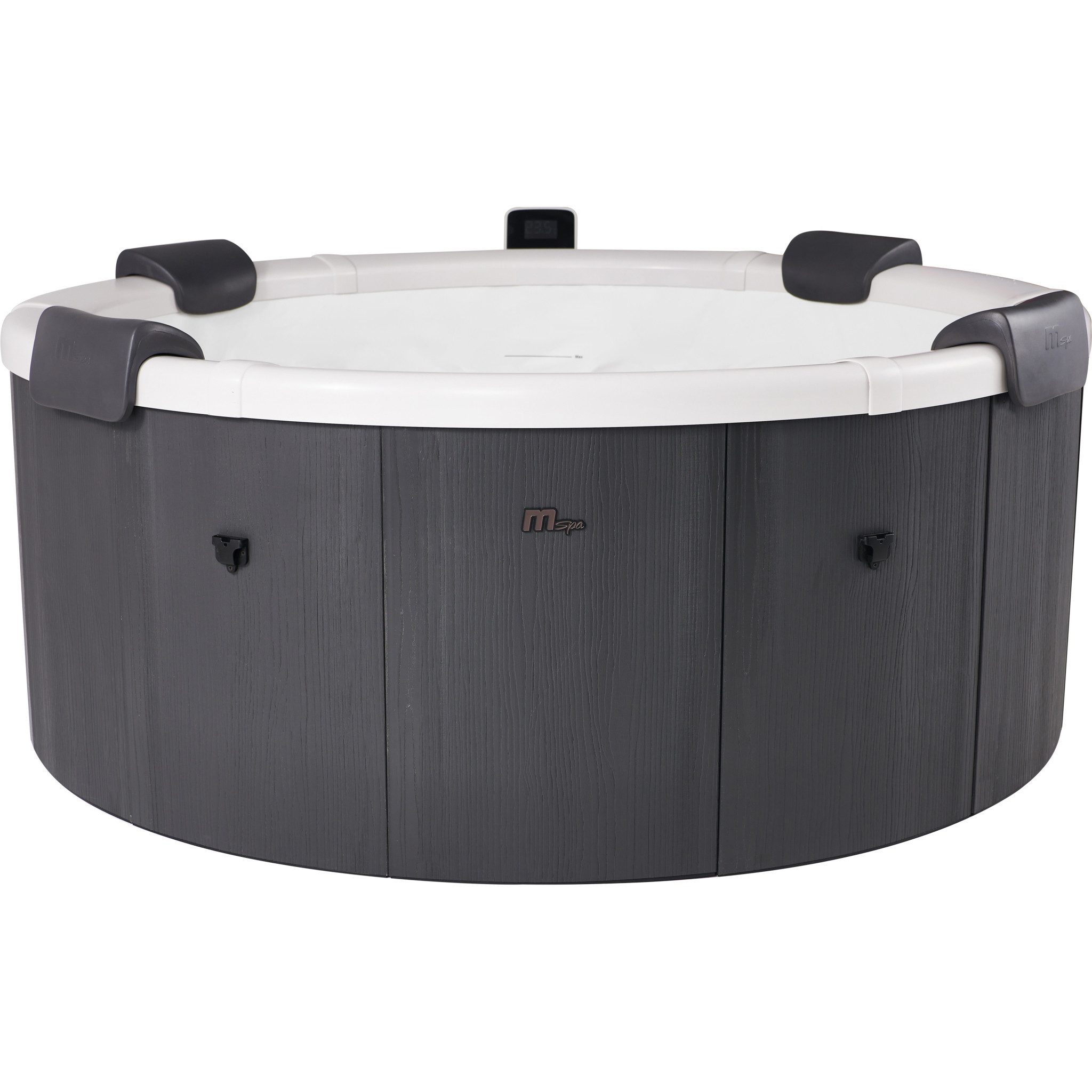 mSpa Whirlpool Frame Denver F-DE066W, 6 Personen, App-Steuerung, Stecksystem mit Einlageplane, (Whirlpool Outdoor 6 Personen, Luxus Garten Pool, Whirlpool aufblasbar, Whirlpool mit Schnellheizsystem, Whirlpool Outdoor winterfest), Whirlpool für 6 Personen, Whirlpool winterfest, Whirlpool mit App