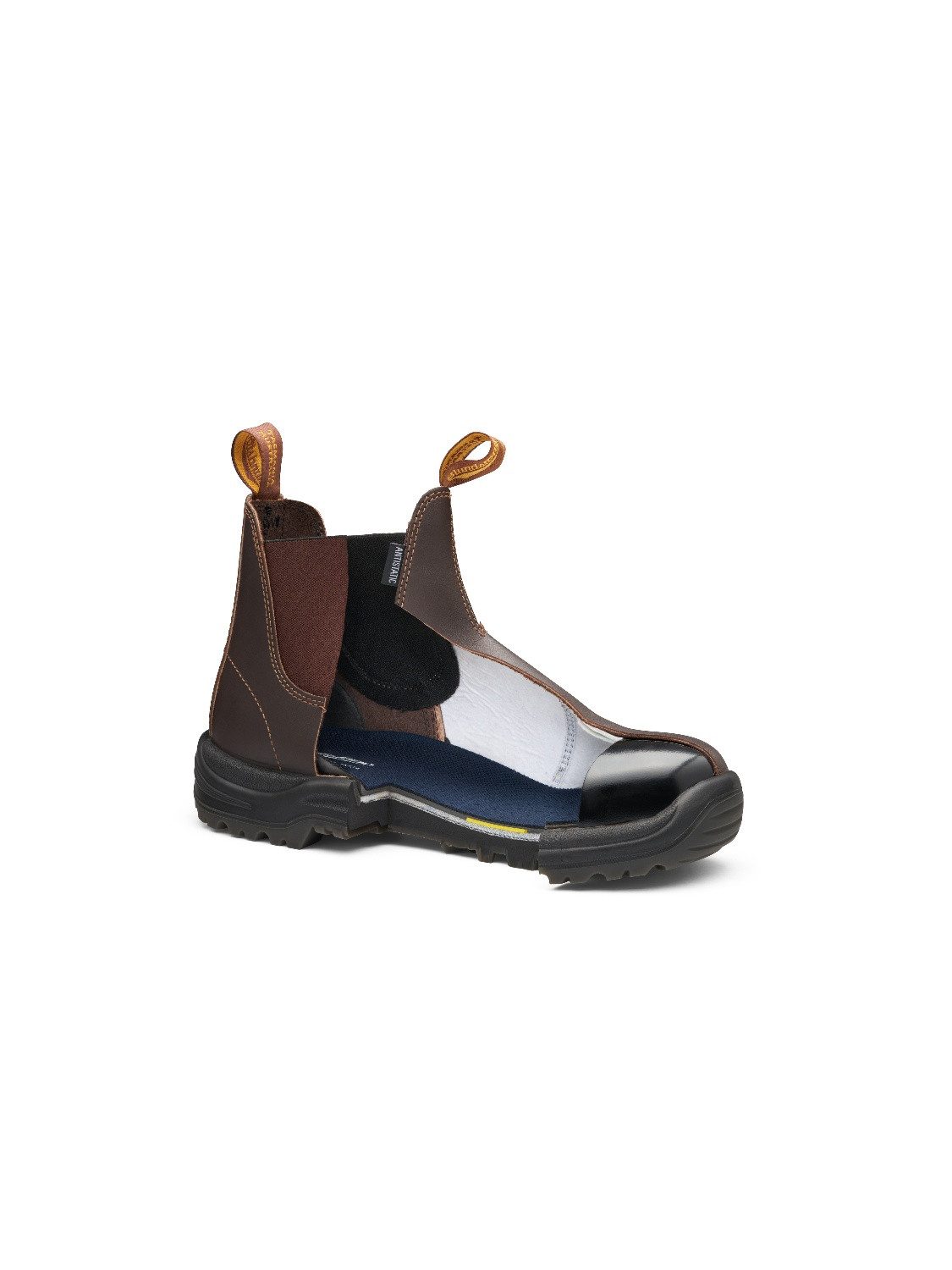 Blundstone 122 Safety Series Stiefel Chestnut Brown Leather