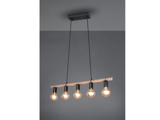 TRIO LED Pendelleuchte, Industrial-Style Seil-Lampe Decken-Leuchte Tau