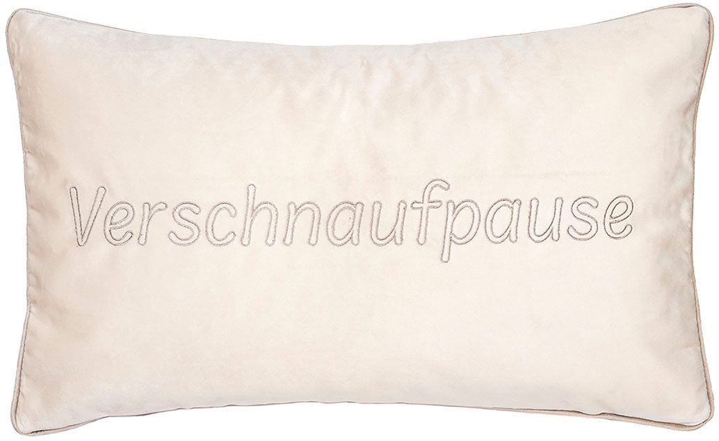 PAD Dekokissen LETTERS, farbige Keder, mit Schriftzug, verschiedene Größen