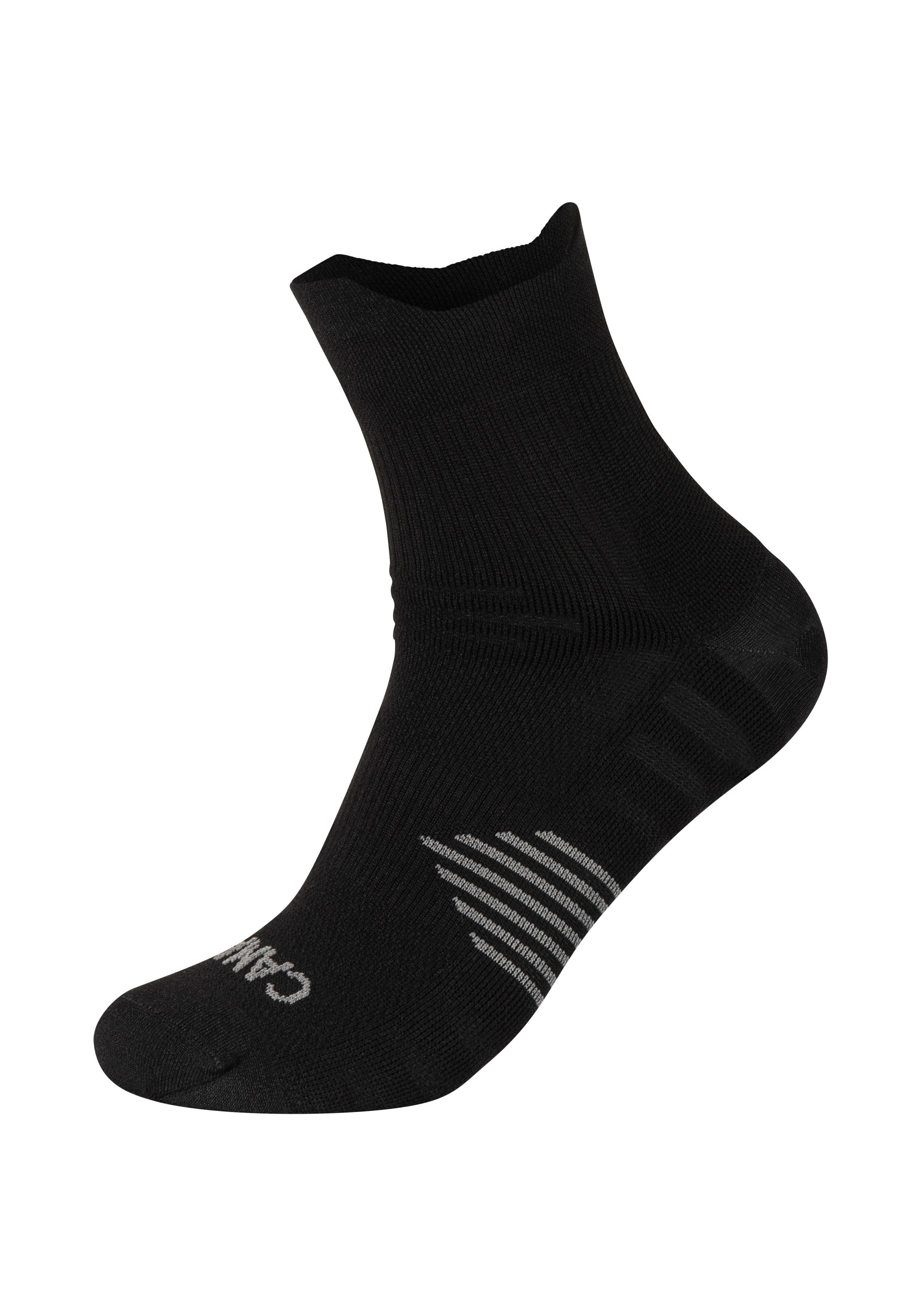Camano Kurzsocken function (4-Paar) mit verstärkter Ferse und Spitze, Fußgewölbe-Stütze, gepolsterte Sohle