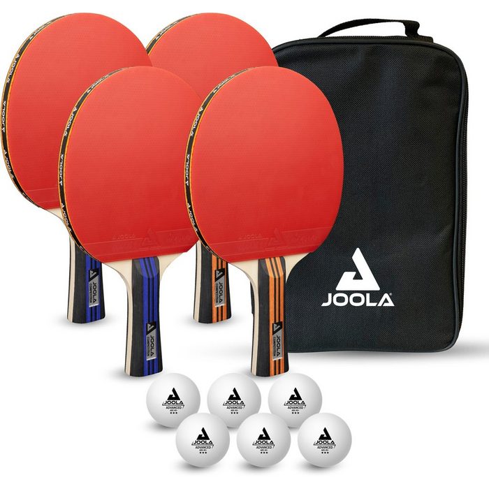Joola Tischtennisschläger TT-Set Family Advanced (Set mit Bällen mit Schlägerhülle)