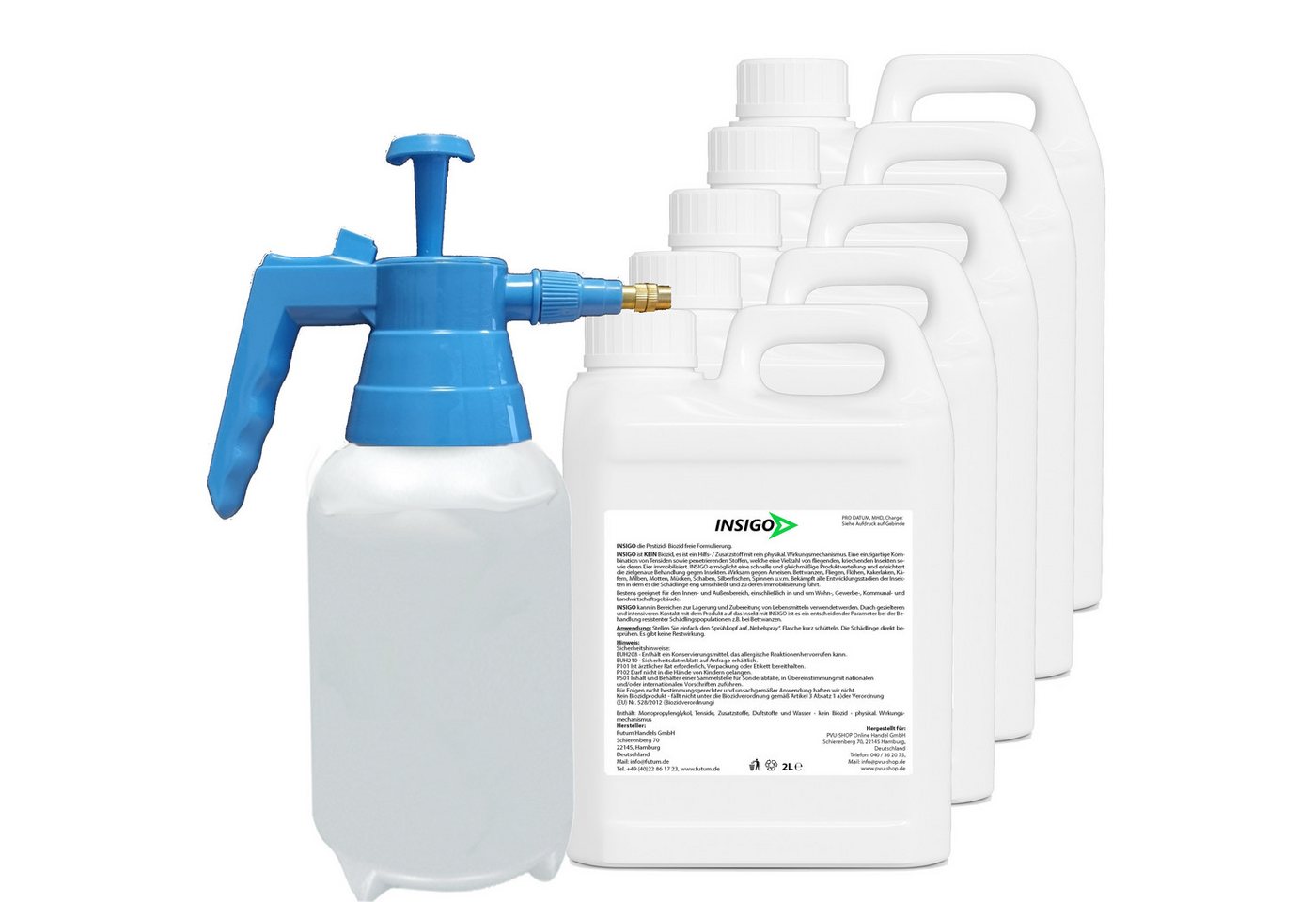 Thumbnail - INSIGO Insektenspray Anti Floh-Spray Floh-Mittel Ungezieferspray, 12 l, biozidfreie Formel, auf Wasserbasis, geruchsarm,...