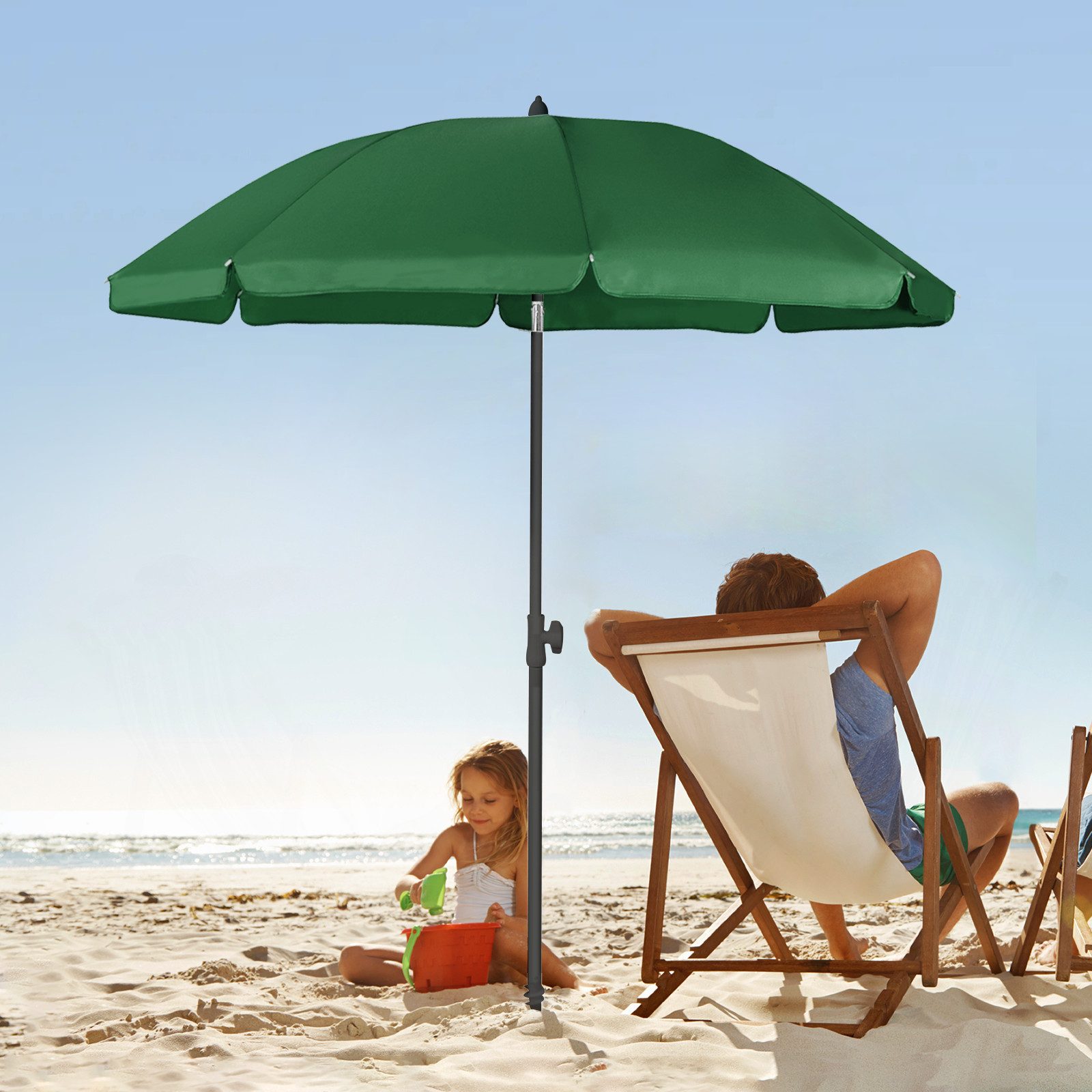 Sekey Sonnenschirm Ø180 cm Balkonschirm Terrassenschirm mit Schutzhülle und günstig online kaufen