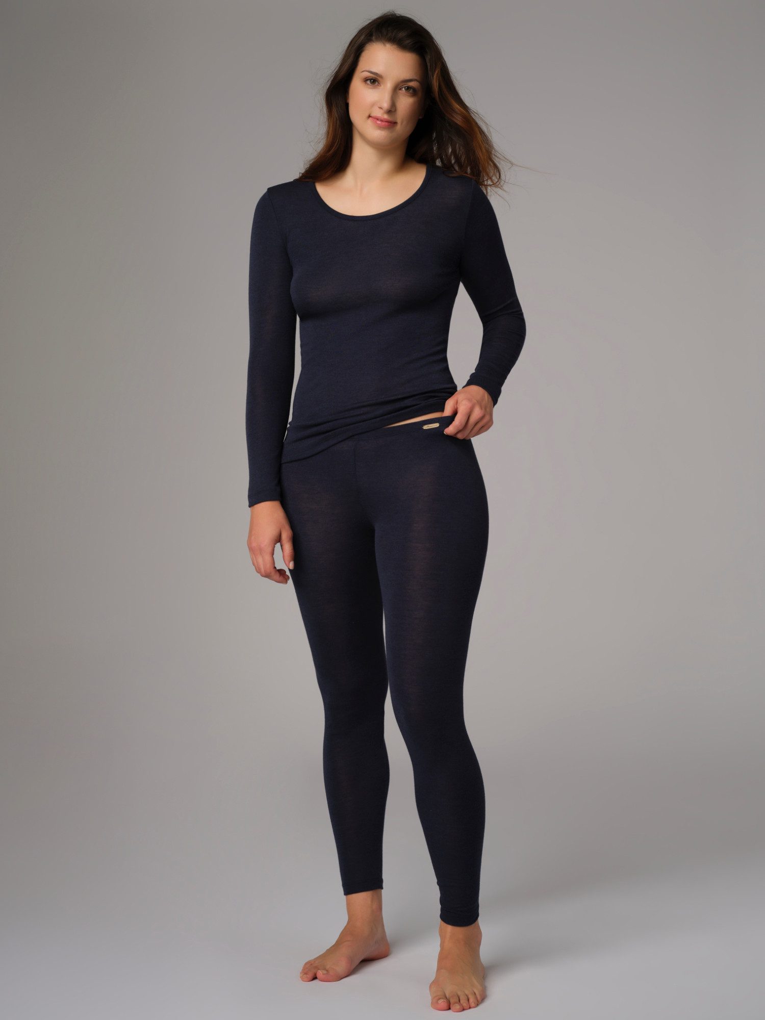 comazo Leggings aus Merinowolle und Seide