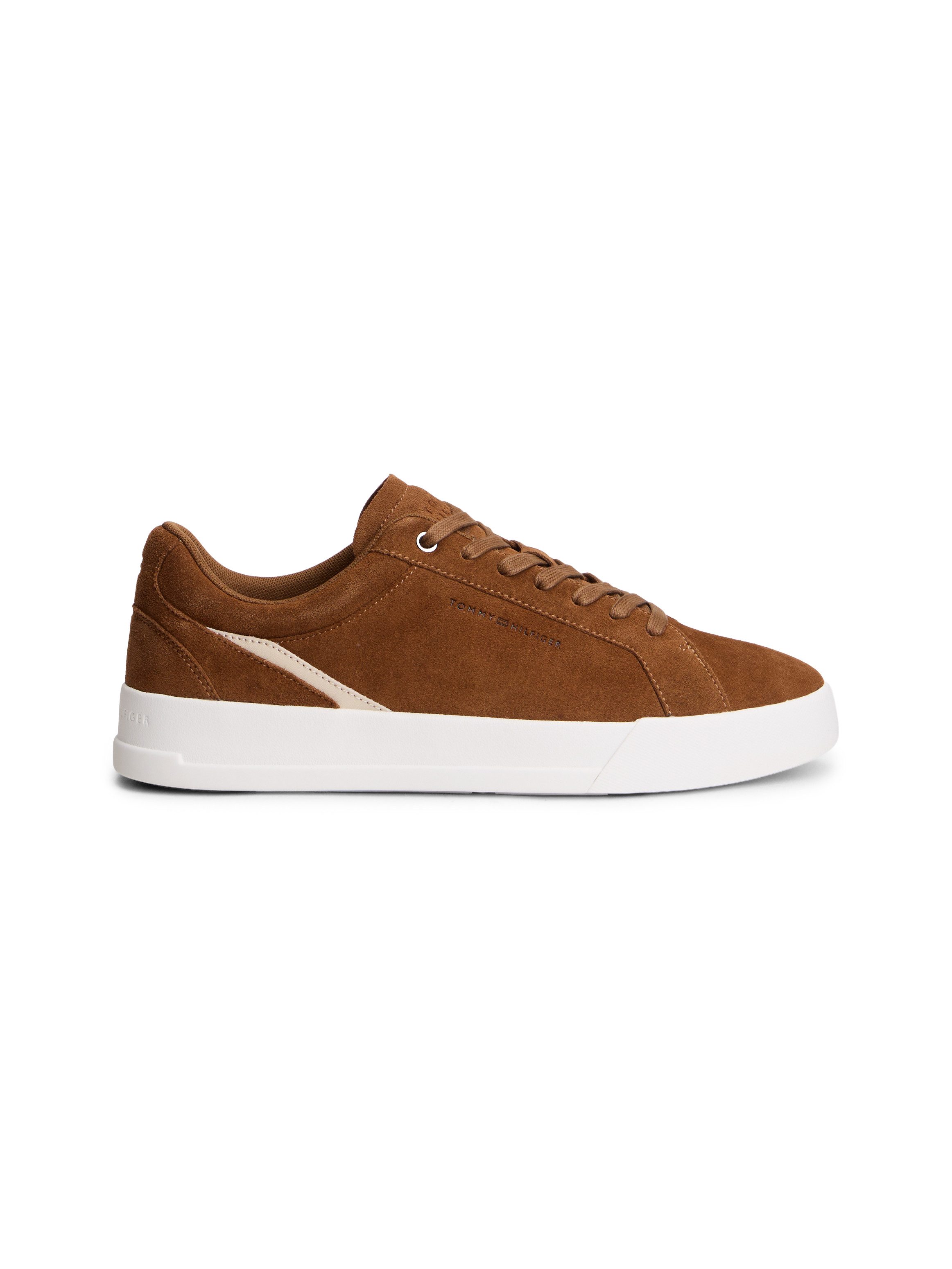 Tommy Hilfiger TH COURT PREMIUM SUEDE Sneaker Freizeitschuh, Halbschuh, Schnürer im Retro-Look