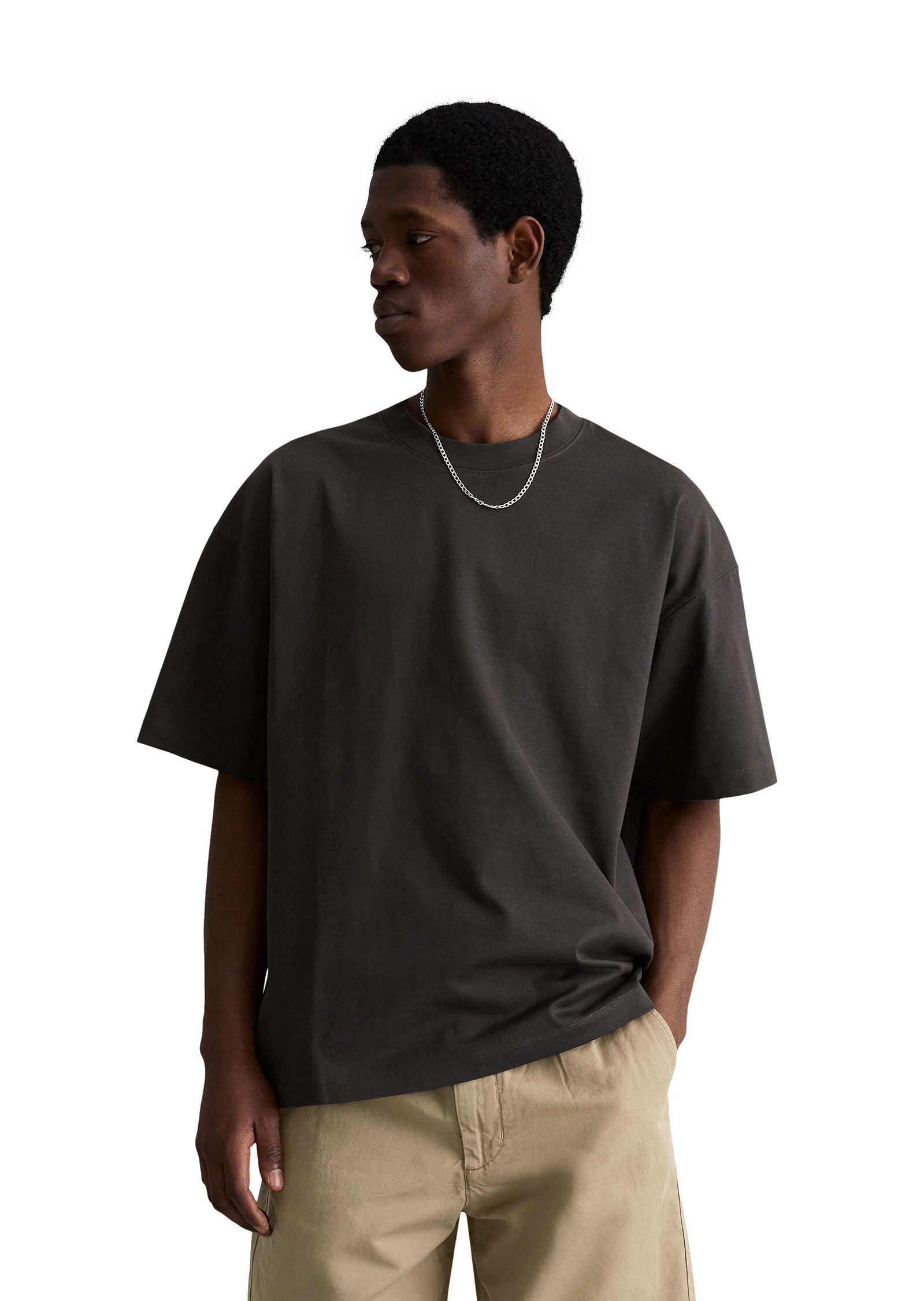 Marc O'Polo DENIM T-Shirt aus schwerem Bio-Baumwoll-Jersey