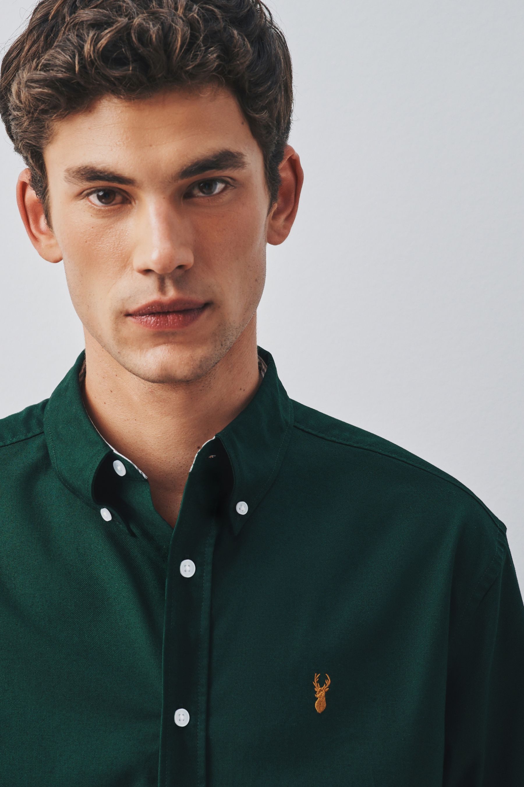 Next Langarmhemd Regular Fit Oxford-Langarmhemd (1-tlg) – Bild 5 von 5