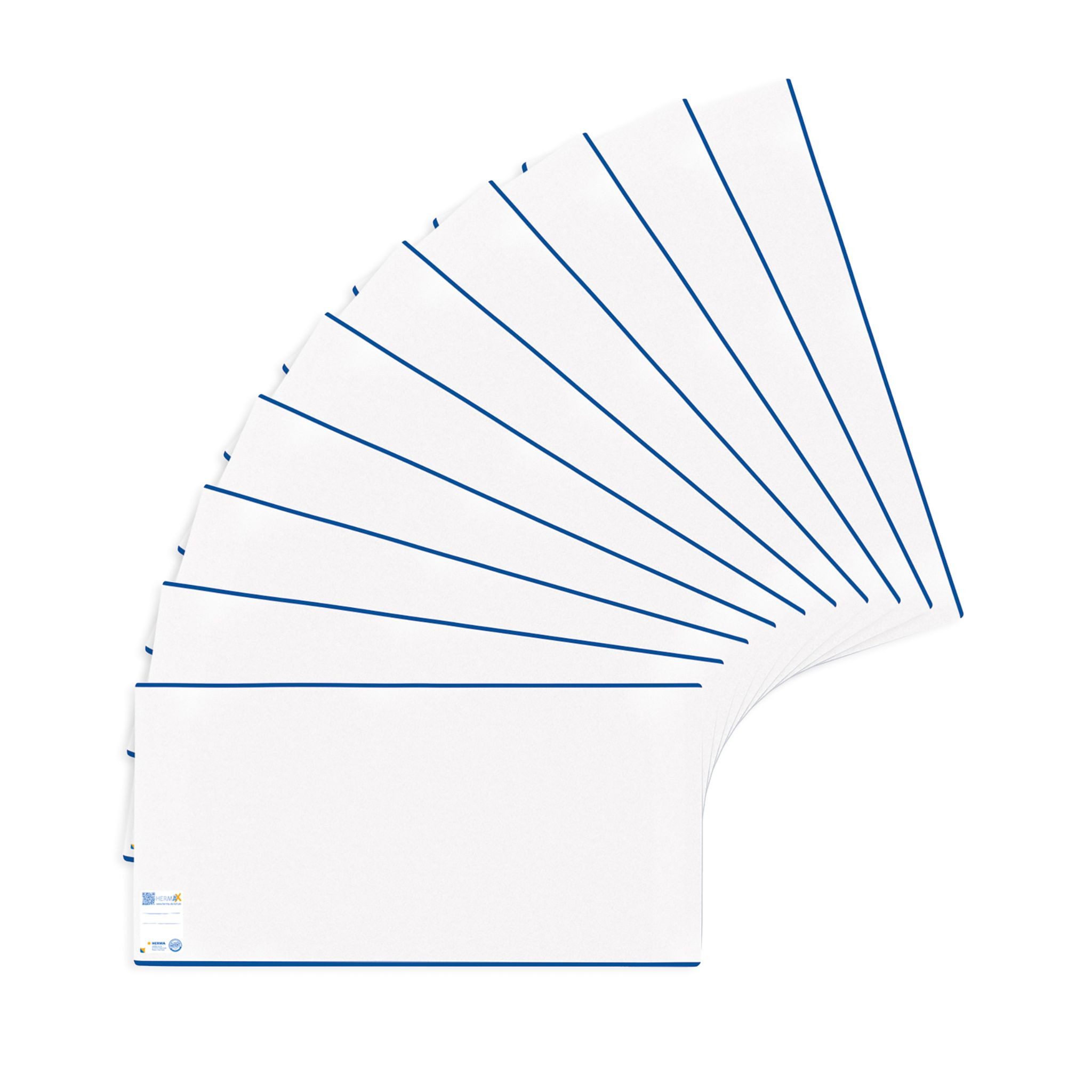 HERMA Schulheft Herma Buchschoner HERMÄX PP 270 x 540 mm transparent blauer Rand 10