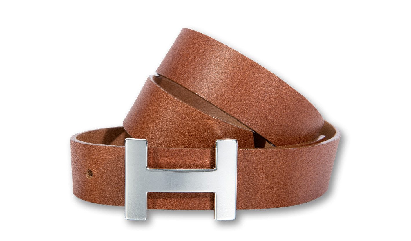 Silbergift Koppelgürtel Koppelgürtel aus seidig glänzendem Nappaleder