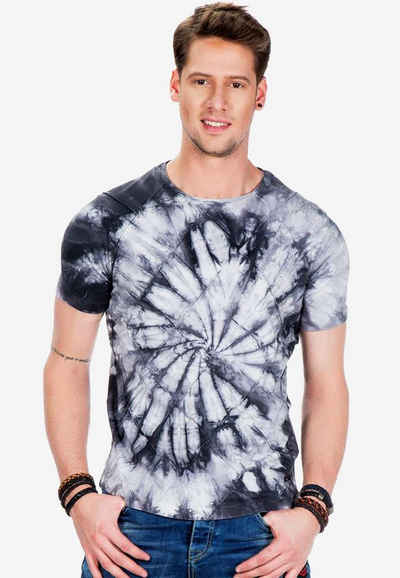Cipo & Baxx T-Shirt mit coolem Batik-Muster