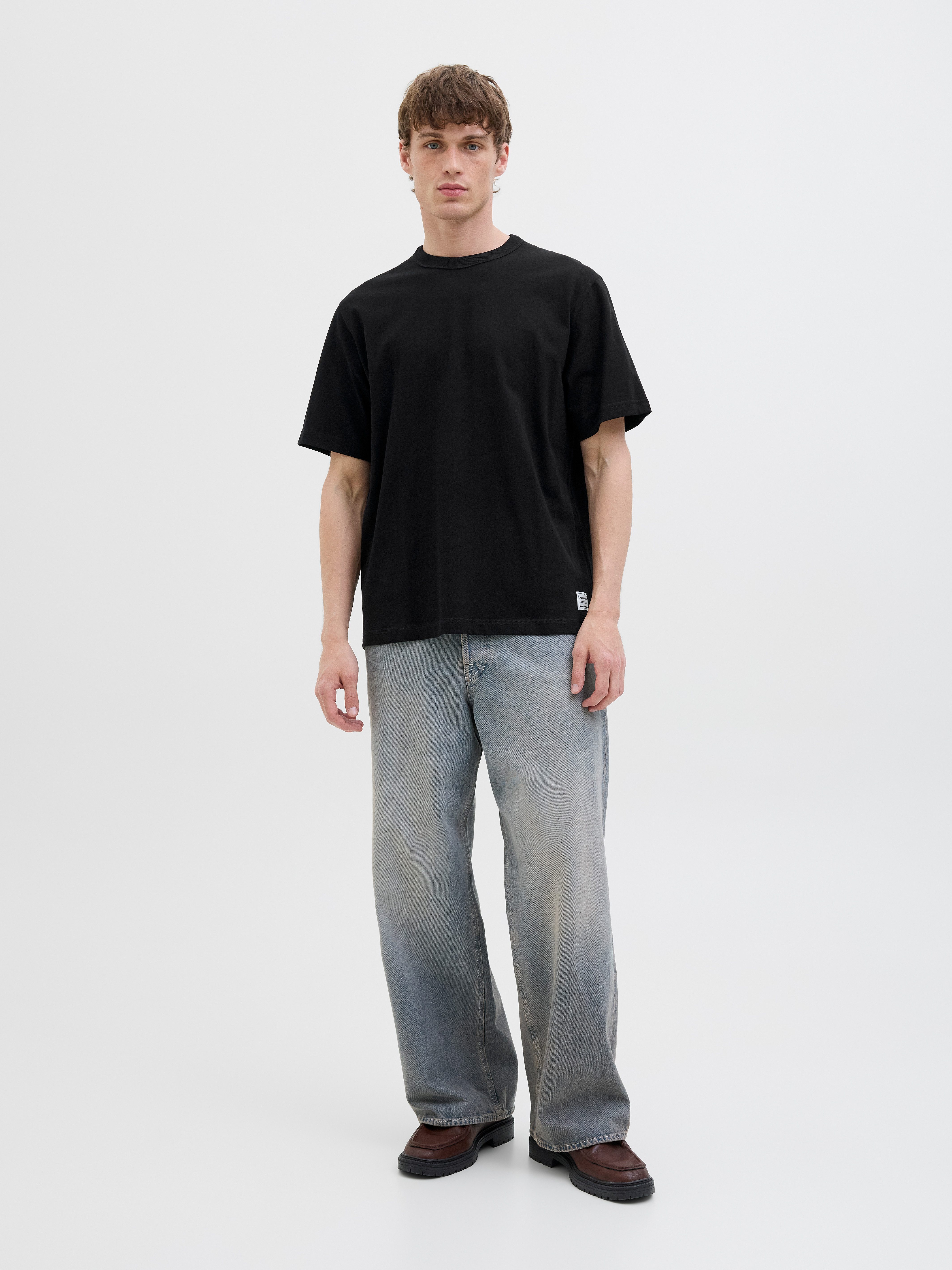 Jack & Jones Rundhalsshirt JJEDOVER TEE SS CREW NECK