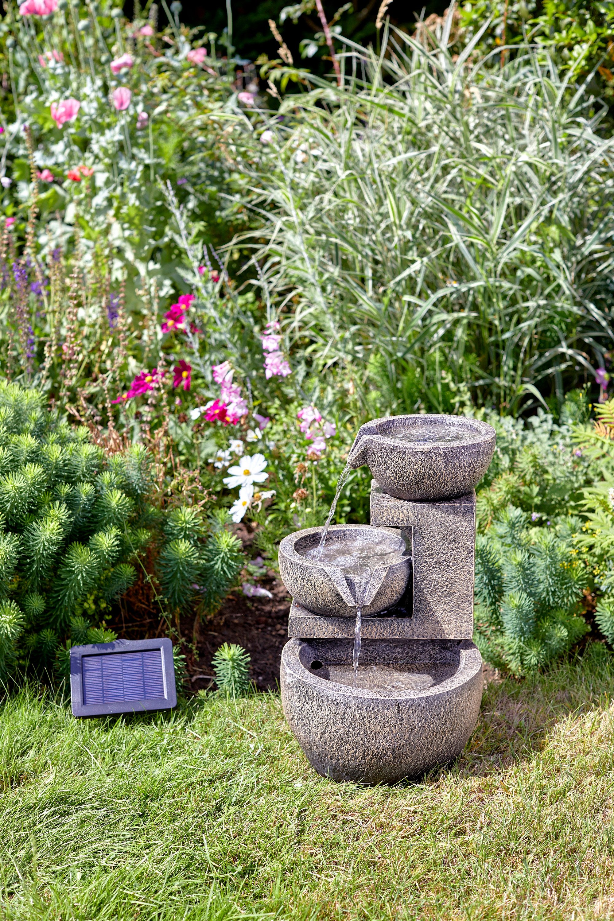 Smart Garden Wasserspiel Solar-Wasserfall Kaskade 49 cm Balkon Garten Terrasse, (1 tlg)