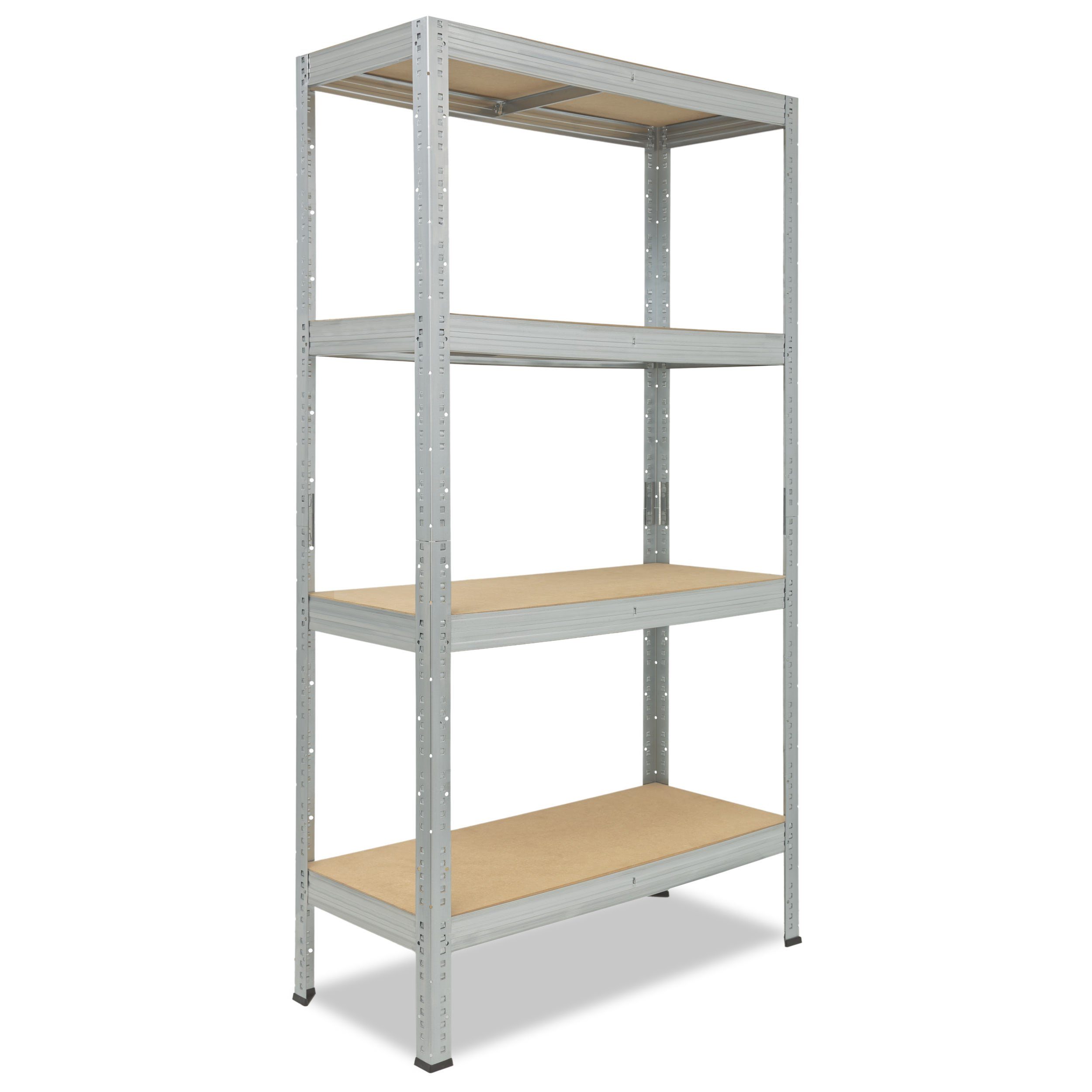 shelfplaza Schwerlastregal PROFI, 200x70x40cm verzinkt, Metallregal 4 Böden mit je 200kg Tragkraft, als Kellerregal, Garagenregal, Werkstattregal & Regal Lagerregal, Steckregal Metall Regale