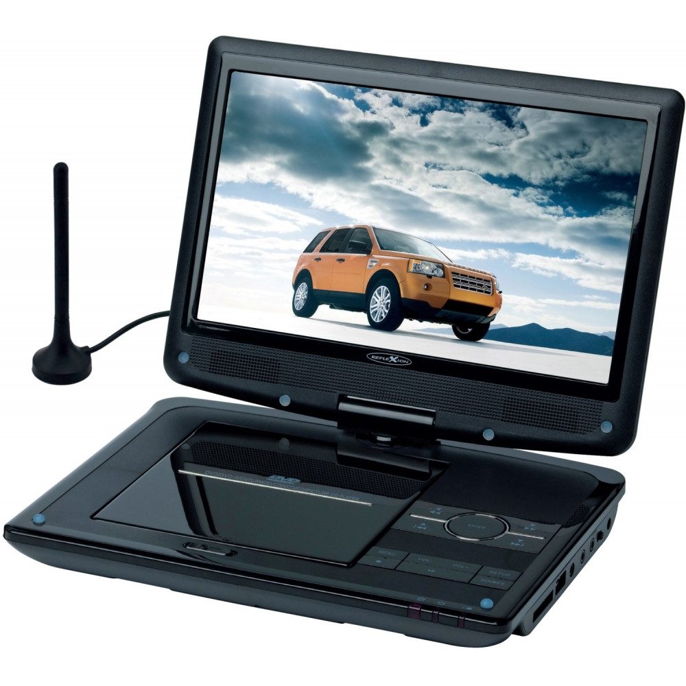 Reflexion DVD1017 tragbarer DVD-Player für Unterwegs. Portabler DVD-Player