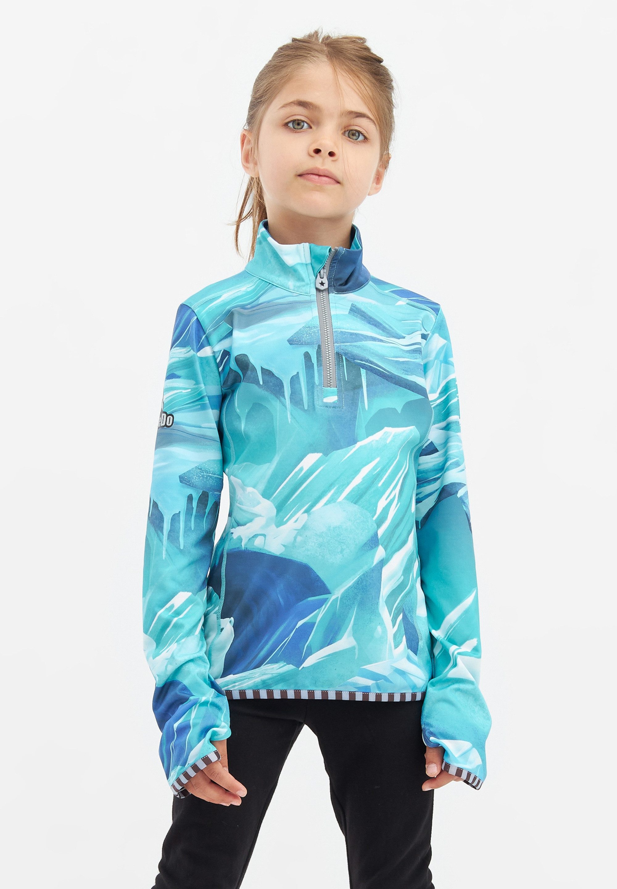 WeeDo Langarmshirt ICE Feuchtigkeitsregulierendes Funktionsshirt für Kinder