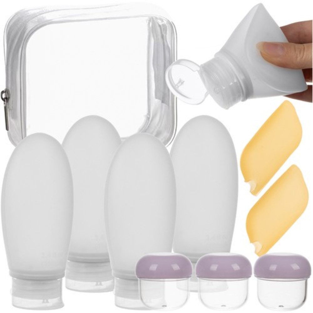 Trizand Reisetasche Reisekosmetiktasche Flugzeugset (Spar-Set, 1-tlg., Reisegepäck), strapazierfähige Materialien schützen Kosmetika zuverlässig