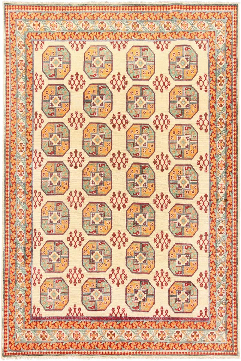 Orientteppich Afghan Akhche 194x294 Handgeknüpfter Orientteppich, Nain Trading, rechteckig, Höhe: 6 mm