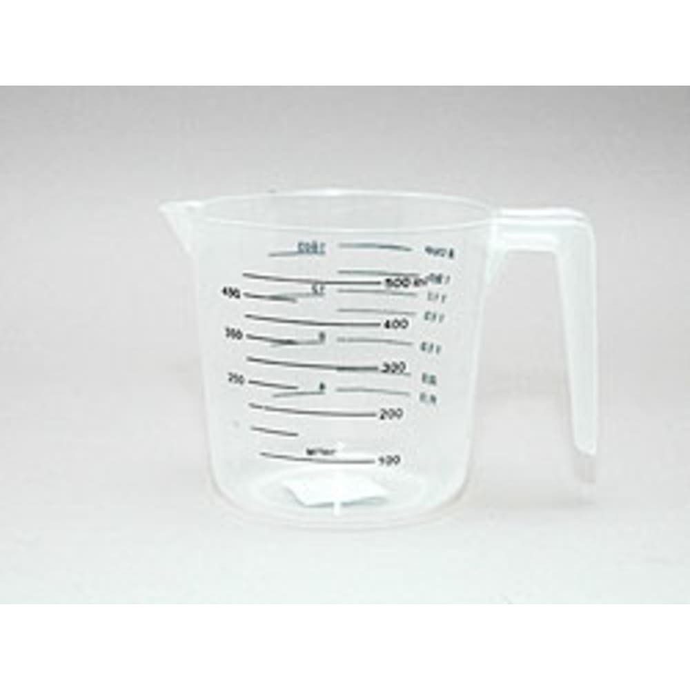 HundB Messbecher Messbecher 500ml Kunststoff PP Transparent, (Einzelartikel, 1-St., Einzelartikel), Messbecher Plastik Polypropylen Küchenmaß Flüssigkeitsmaß Abmessbecher