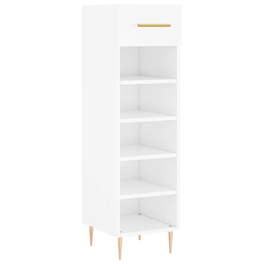 vidaXL Schuhschrank Schuhschrank Hochglanz-Weiß 30x35x105 cm günstig online kaufen