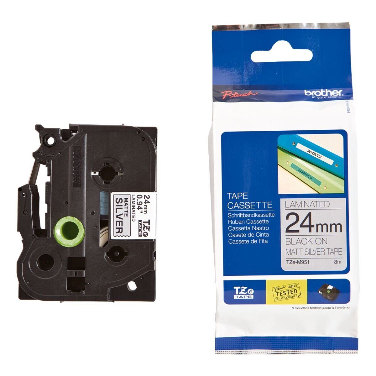 Brother Beschriftungsband TZe-M951, 24,00 mm x 8,00 m, laminiert