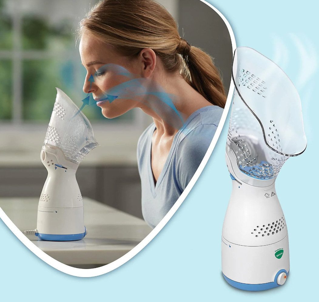 DocMed Inhalator WICK Sinus-Inhalator WH200 elektrisch, Elektrischer Inhalator Set 1-tlg., Inhalator für Husten und Erkältung, Einfache Bedienung, Automatische Abschaltung