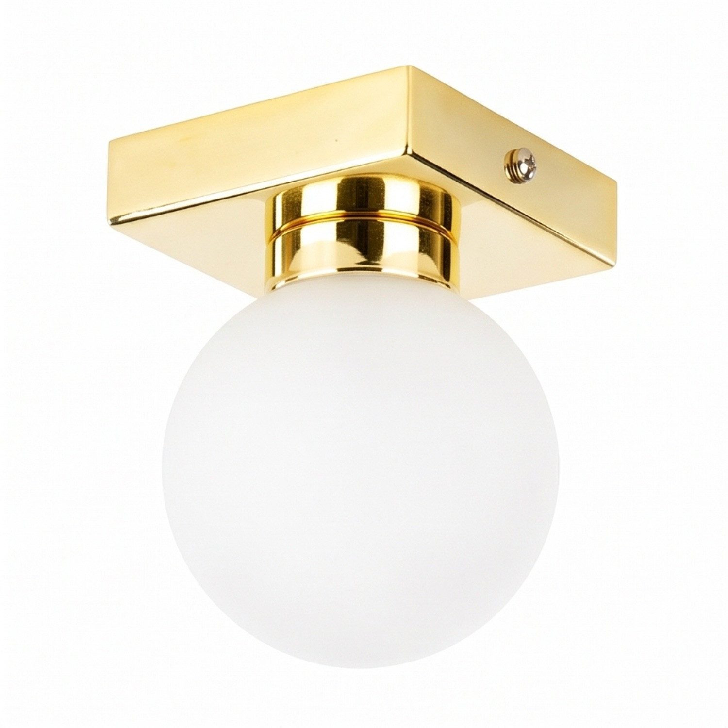 Licht-Erlebnisse Deckenleuchte STAR, ohne Leuchtmittel, Badleuchte in Gold Weiß Wand und Decke