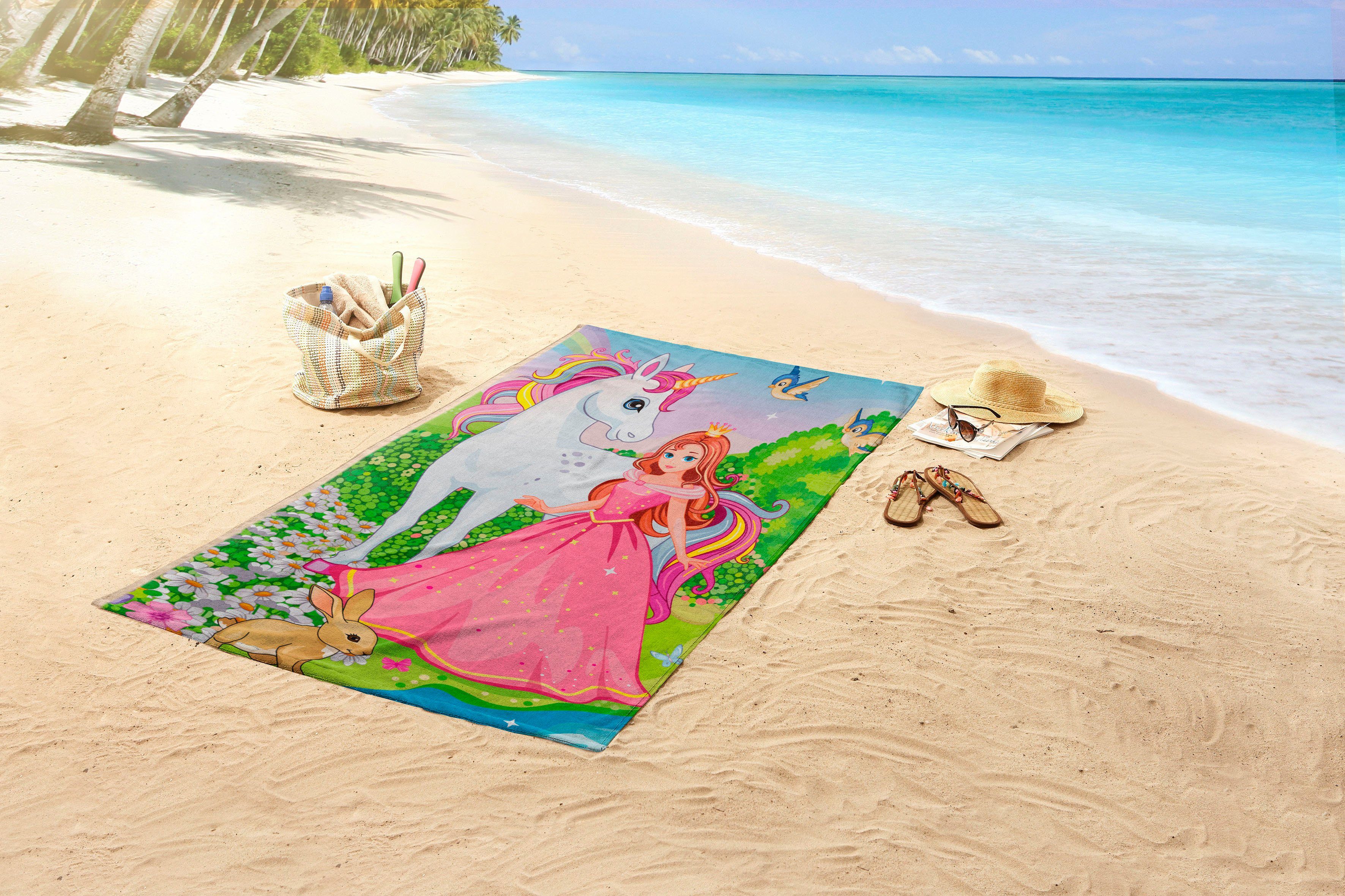 good morning Strandtuch Fairytale, Microfaser (1-St), günstig online kaufen