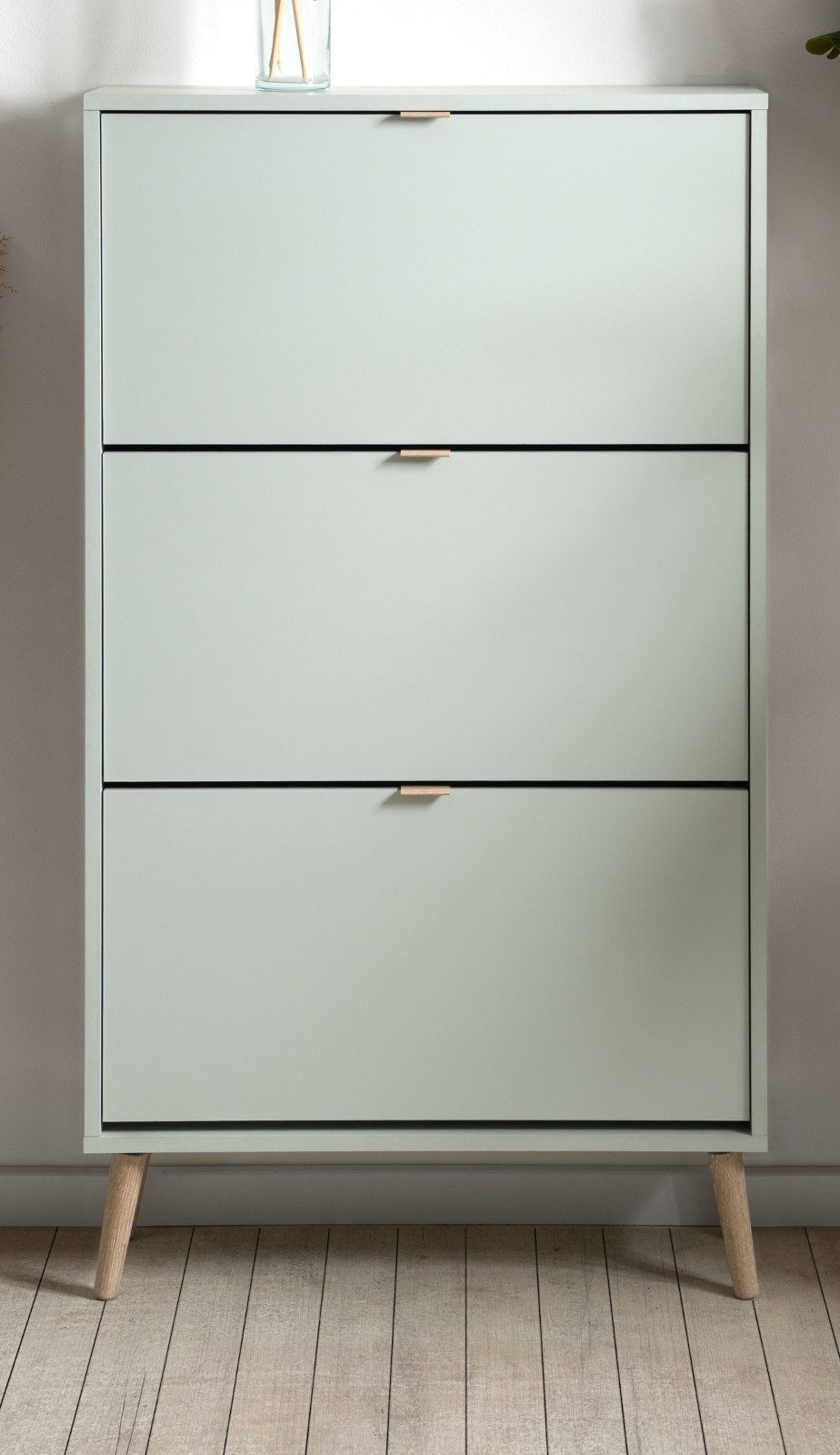 Furn.Design Schuhkipper Aldan (Schuhschrank in Pastellgrün, 70 x 125 cm), m günstig online kaufen