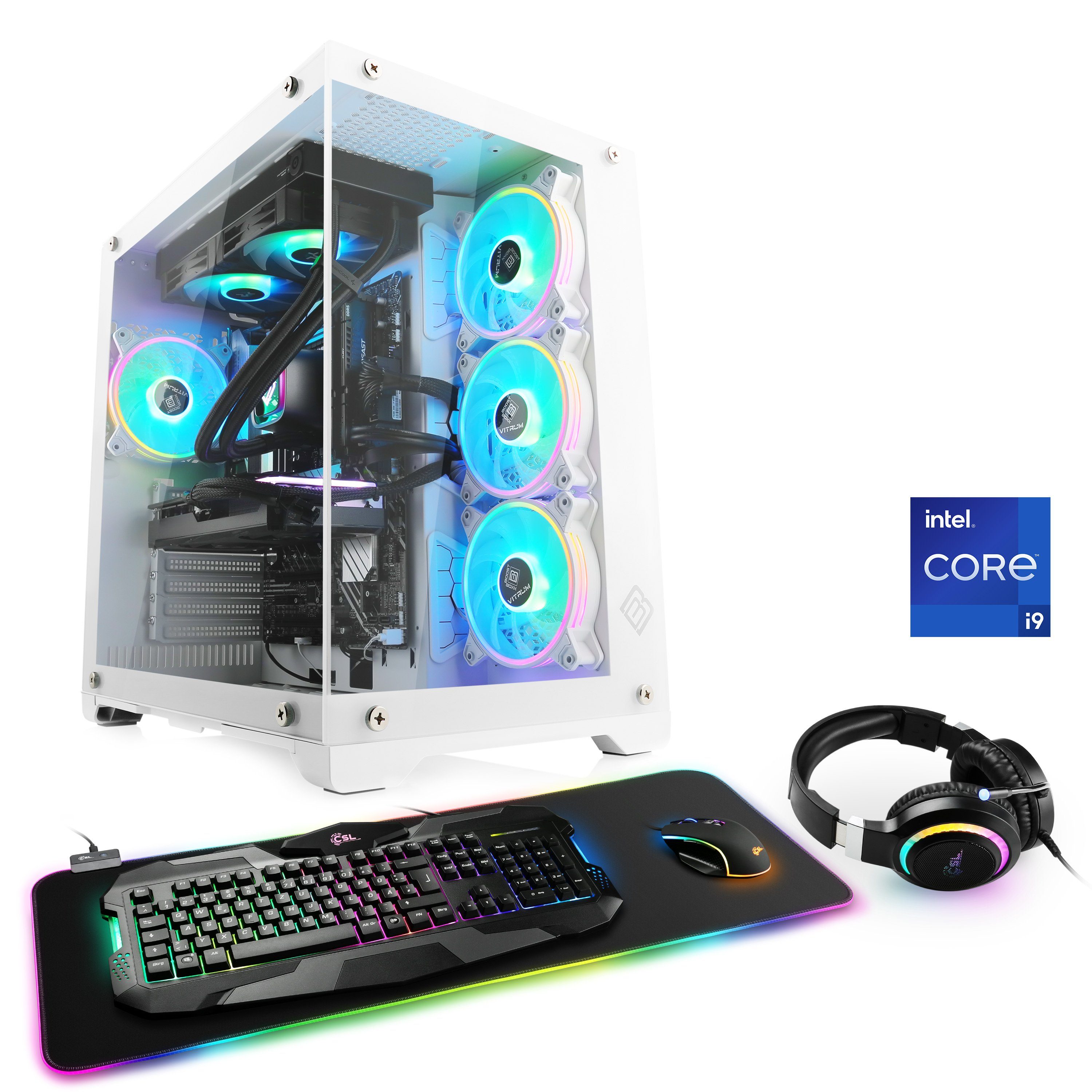 CSL Aqueon C94110 Extreme Edition Gaming-PC (Intel® Core i9 12900F, GeForce RTX 3060, 16 GB RAM, 1000 GB SSD, Wasserkühlung)