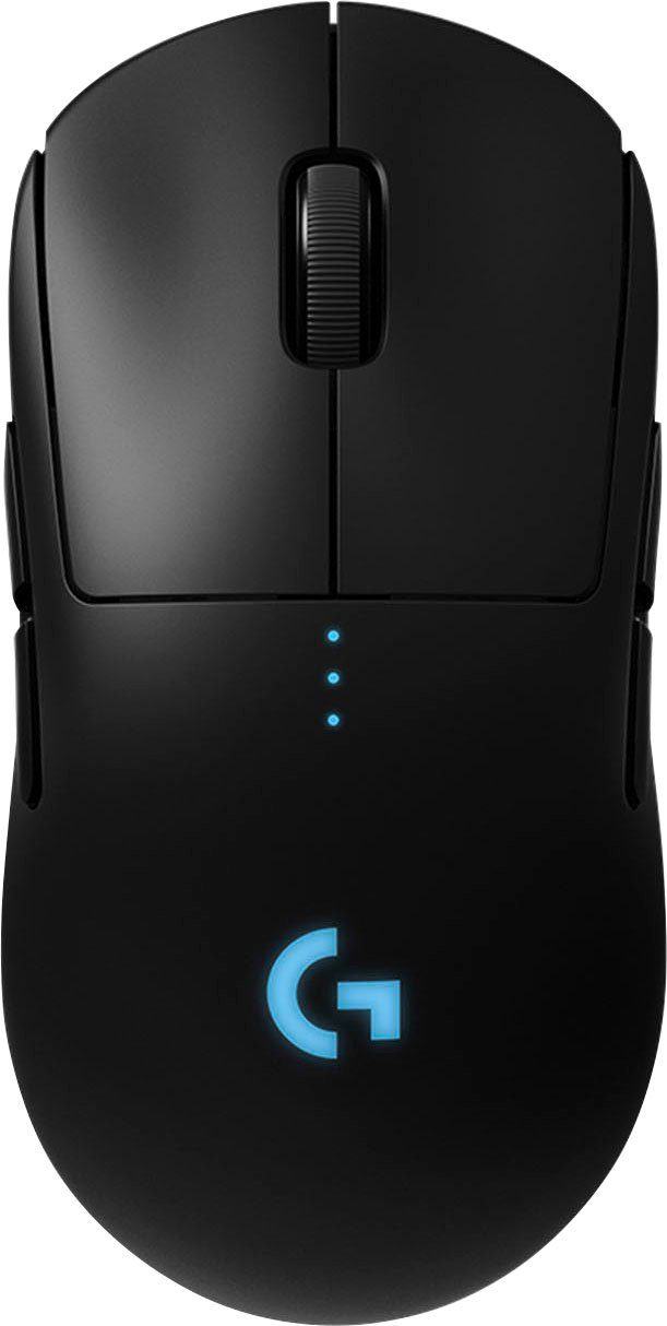 Logitech G G PRO Wireless EER2 Gaming-Maus (Funk), Ergonomische, beidhändig  bedienbare Form und abnehmbare Seitentasten