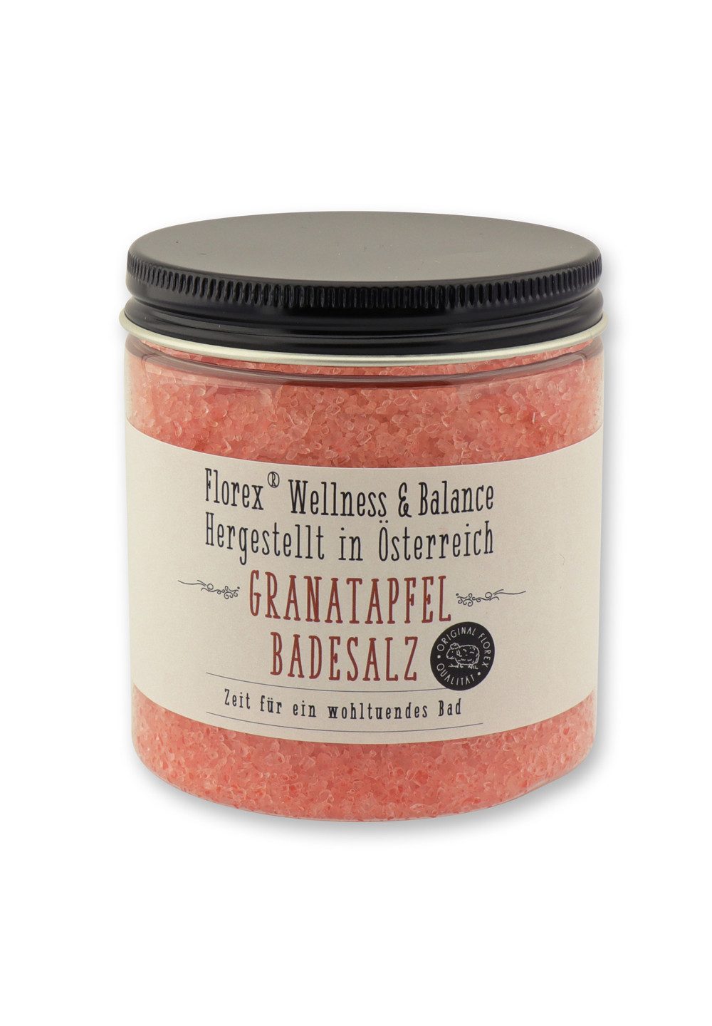 Gerlinde Hofer _ Florex GmbH Badezusatz Granatapfel, Badesalz Badezusatz mit Bio Schafmilch 300 g