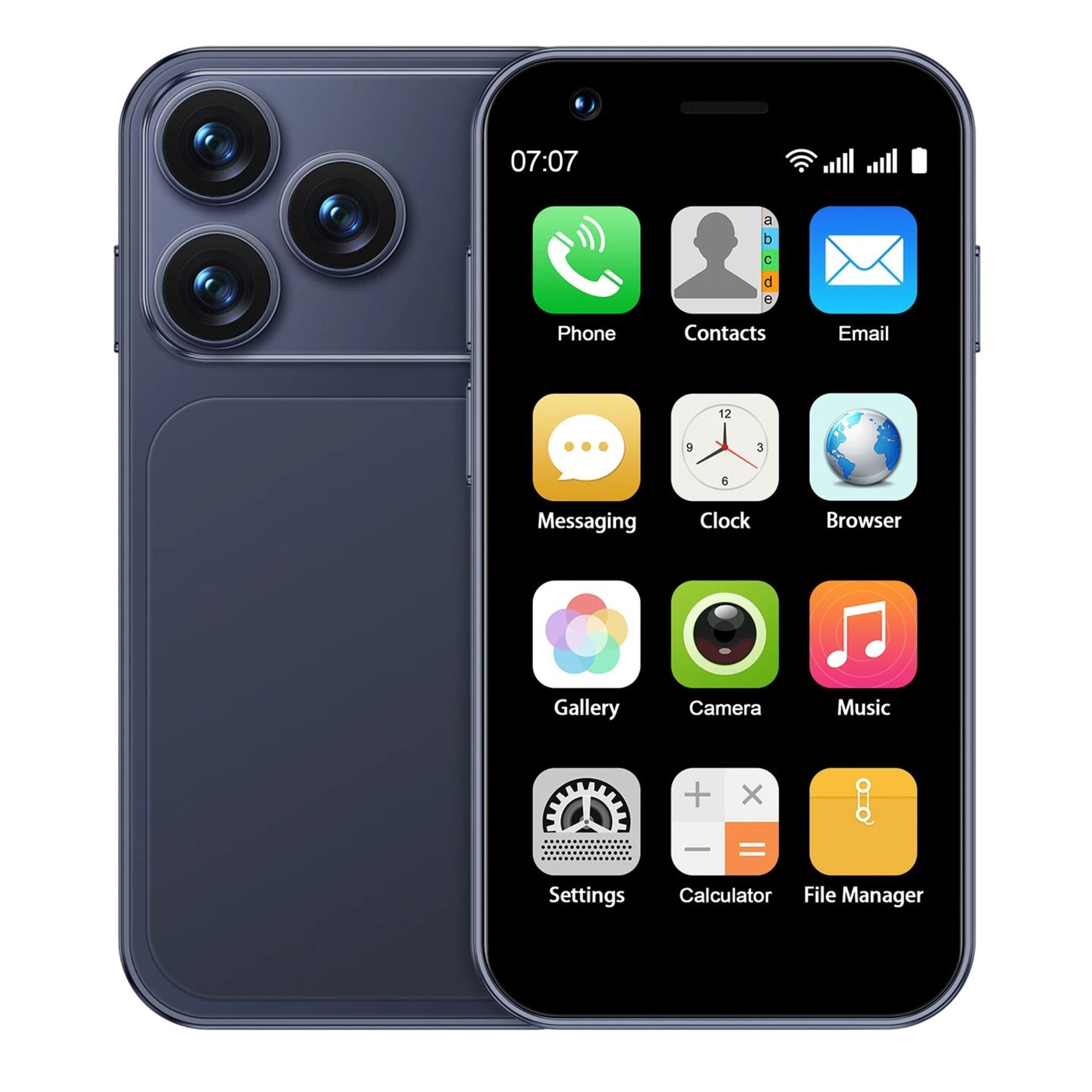 Athlix SERVO 18SE 3G Mini Smartphone Android Kinder Rentner Smartphone (7,62 cm, Dual SIM, 3G Mobilfunk, Android 9)