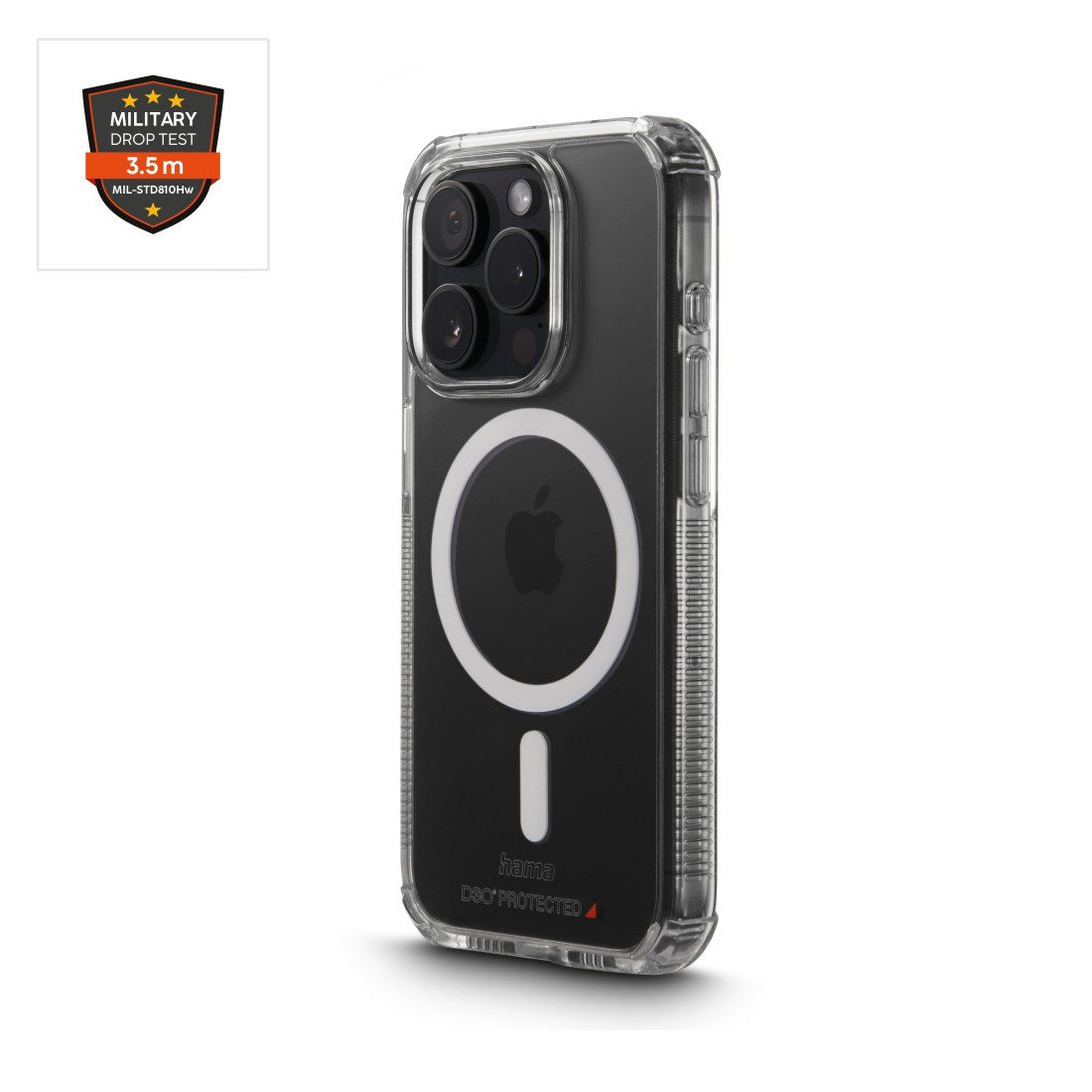 Hama Smartphone-Hülle Handyhülle „Extreme Protect“ für iPhone 15 Pro (für MagSafe, stoßfest)